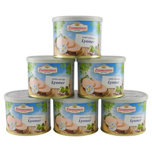 Delikatess Lyoner  - Wurstspezialitt 6er Pack (6 Dosen  200 g)