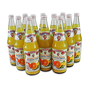 Orange-Banane-Joghurt Drink von der Mosterei Jank - 12er Pack (12 Flaschen  0.7 l)