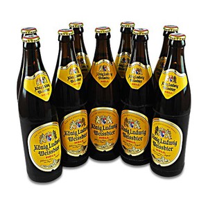 Knig Ludwig Weissbier Hell  (9 Flaschen  0,5 l / 5,5 % vol.)