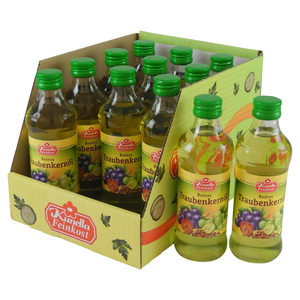 Reines Traubenkernöl von Kunella Feinkost - 12er Pack (12 Flaschen à 250 ml)