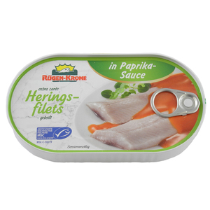 Rügen-Krone Heringsfilets in Paprika Sauce (200 g)