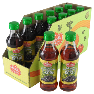 Schwarze Johannisbeeren Essig von Kunella Feinkost - 12er Pack (12 Flaschen � 100 ml)