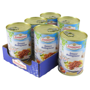 Sauce Bolognese von Zimmermann - 6er Pack (6 Dosen � 400 ml)