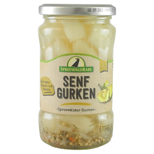 Senfgurken von Spreewald-Rabe (370 ml Glas)