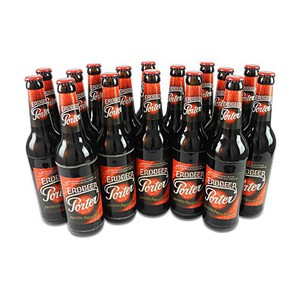 Lausitzer Erdbeer Porter (Erdbeerbier / 16 Flaschen  0,5 l / 4,2% vol.)