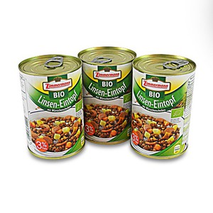 BIO Linsen-Eintopf 3er Pack (3 Dosen à 400 ml) | Suppen ...