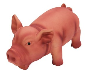 Latex Schwein mit Grunzton ca. 15 cm