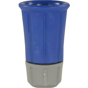 Dsenmuffe Kunststoff blau mit 1/4 Zoll Dsenaufnahme aus Edelstahl