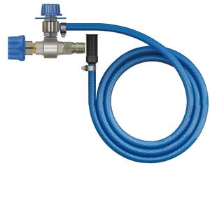 easyfoam365+ Injektor ST-160 mit Dosierventil und Saugschlauch, E/A= ST-45 Messing vern., D=1.7 mm, max. 250 bar, max. 90-C, Edelstahl