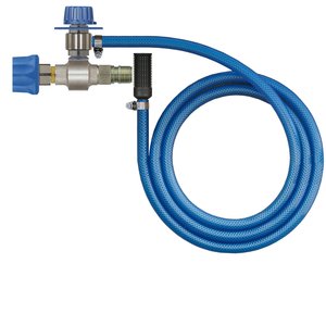 easyfoam365+ Injektor ST-160 mit Dosierventil und Saugschlauch, E/A= ST-45 Messing vern., D=2.3 mm, max. 250 bar, max. 90-C, Edelstahl