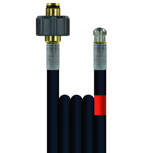 20m Rohrreinigungsleitung Polya, DN5, schwarz, M22 �berwurf lang auf 1/8 Zoll Aussengewinde, max. 20-C, max. 200bar