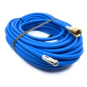 30m Rohrreinigungsleitung blupur, DN5, blau, M22 Aussengewinde auf D�se 4x1,2, mit Frontbohrung, max. 20-C, max. 200bar