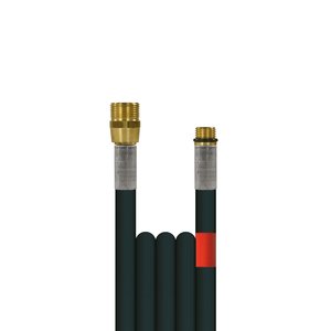 25m Rohrreinigungsleitung Flexy, DN6, schwarz, M22 Aussengewinde auf 1/4 Zoll Aussengewinde, max. 100-C, max. 300bar
