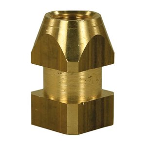 Muffe 4-Kant. f�r D�sen 1/4 Zoll AG NPT, Messing