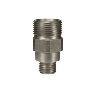Gegennippel M22 AG auf 1/4 AG, max. 500bar, Edelstahl, Langausf�hrung 