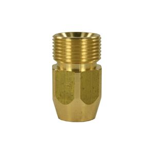 Gegennippel M22 AG auf 1/4 IG, max. 400bar, Messing, mit Innen 6-kant