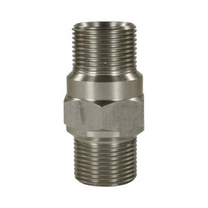 Schlauchverbinder M22 AG auf M22 AG, max. 400bar, Edelstahl, SW 27