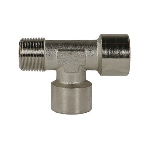 T-Stck 3/8 IG-IG-AG, max. 150bar, Messing vernickelt