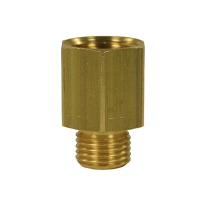 Verlngerungsnippel reduziert 3/8 AG - 1/4 IG, max. 250bar, Messing
