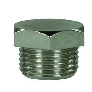 Stopfen 1/8 mit Rand, max. 250bar, Edelstahl