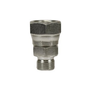 �berwurfverschraubung 1/4 AG - 1/4 IG, max. 350bar, Stahl verzinkt