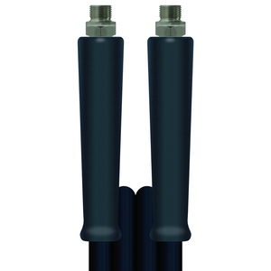 30m HD-Schlauch 2SC, DN10, schwarz, 3/8 Zoll Aussengewinde auf 3/8 Zoll Aussengewinde, max. 150-C, max. 400bar