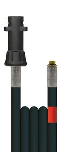 40m Rohrreinigungsleitung Polya, DN5, schwarz, K�rcher Bajonett auf 1/8 Zoll Aussengewinde, max. 20-C, max. 120bar