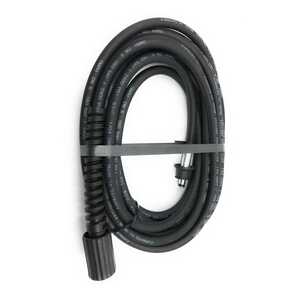 Hochdruckschlauch Polya Schwarz, DN 6, max. 160 bar, glatte Decke, 1 Knickschutz