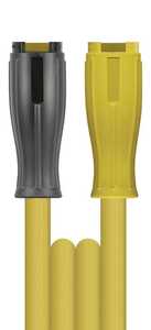 Hochdruckschlauch 2SC Gelb, DN 8, max. 400 bar, gewickelte Decke, Nippel und Fassung Edelstahl, drehbar
