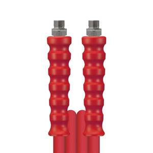 Hochdruckschlauch 2SC Rot, DN 10, max. 500 bar, gewickelte Decke