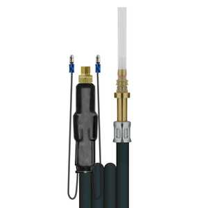 Schlauch vom Deckenkreisel zur Schaumlanze beheizt mit E-Kabel, 1 SN Schwarz, DN 8