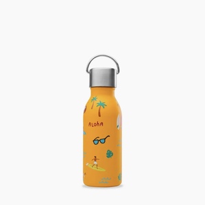 Qwetch Kids Thermoflasche Honolulu curry Edelstahl 350ml