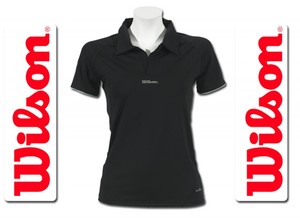 Wilson Damen Performance Polo schwarz Gr. XS