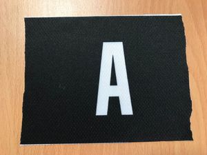 Trikotaufn�her A f�r Assistenz-Kapit�n in schwarz oder wei�