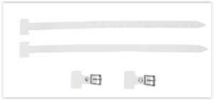 CCM LEATHER BOOT STRAP KIT - WHITE, SR