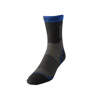 BAUER S25 Performance Schlittschuhsocken Senior - kurz - Schwarz/Blau