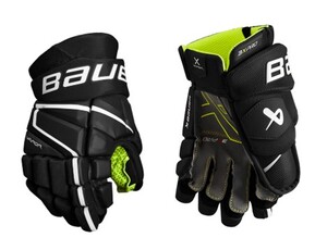 BAUER Vapor 3X Pro (links) und BAUER Vapor 3X (rechts) Handschuhe Junior, black   -- LAGERFUND --