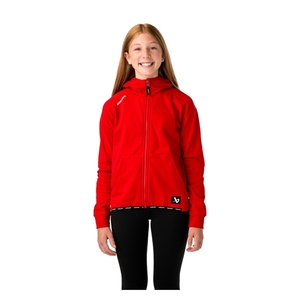 BAUER Fleece Zip Hoodie Team - rot - Yth.