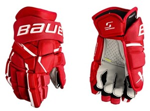 BAUER Supreme MACH Handschuhe SR Hannover Scorpions PRO RETURN   -- GEBRAUCHTWARE --