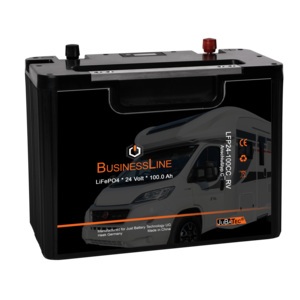 Premium LiFePO4 Akku 24V 100Ah im Untersitz-Gehuse mit BMS (Batterie Management System)