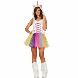 Einhorn Kost�m Regenbogen Unicorn f�r Damen