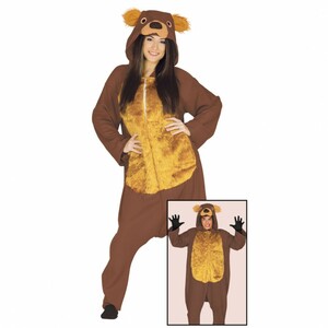 B�r Kost�m Overall braun f�r Erwachsene