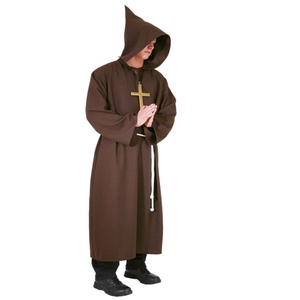 M�nch Kost�m Klosterbruder M�nchskutte braun f�r Herren