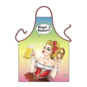 Pop Art Sch�rze: Magst a Busserl?