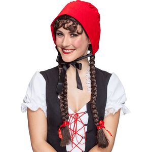 Rotk�ppchen Haube Rot M�rchen Kost�m-Zubeh�r f�r Erwachsene