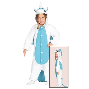Einhorn Kost�m Overall t�rkis f�r Kinder