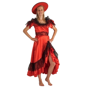 Spanierin Kostm Mrs. Andalusia Flamenco Kleid