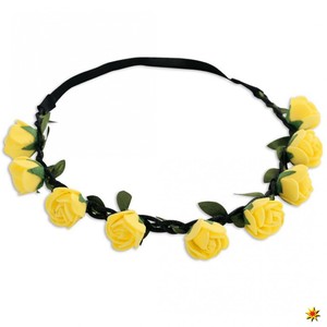 Haarband Blumen gelb Kostm-Zubehr fr Damen