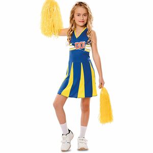 Cheerleader Kost�m Blue Arrow f�r Kinder