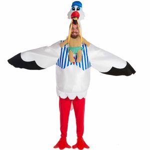 Storch Kost�m Adebar bringt Nachwuchs f�r Herren